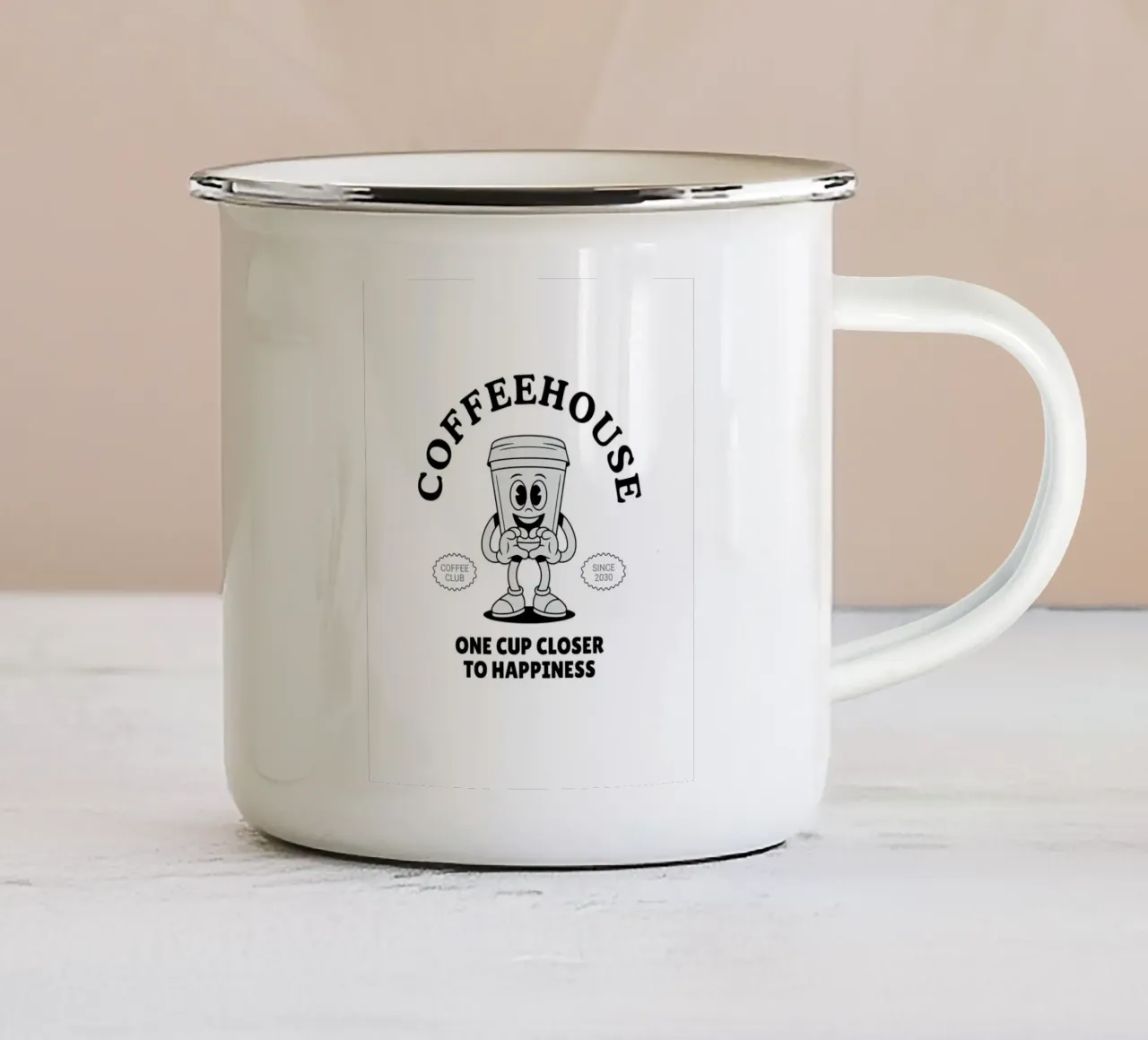 COFFEEHOUSE tazza in smalto da BAWA