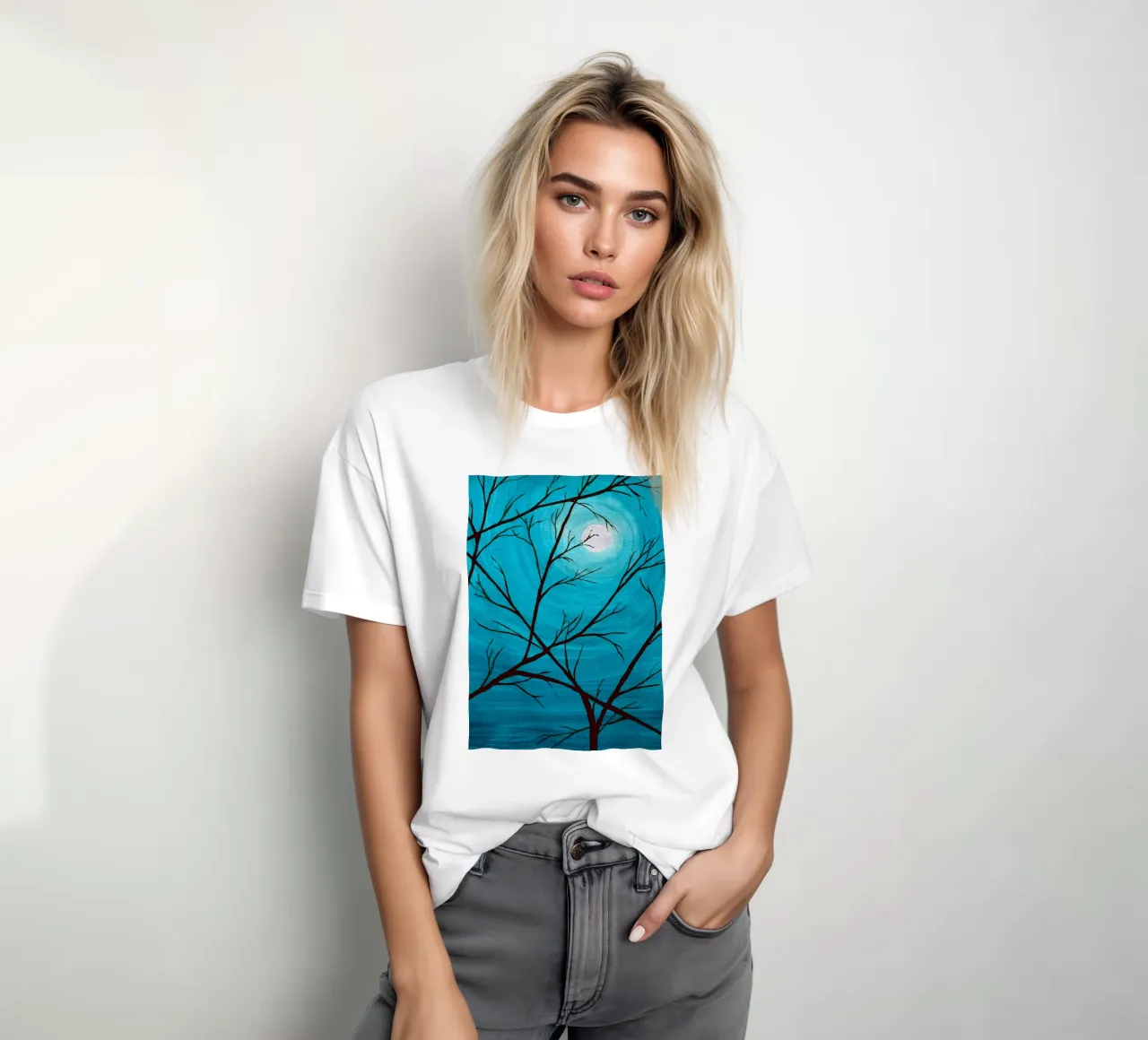 Azure t-shirt da Eva Nev Watercolor
