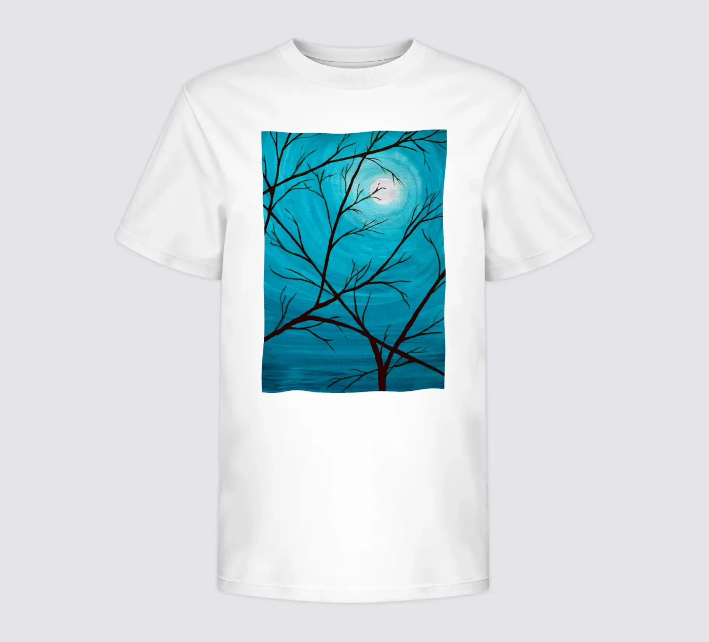 Azure t-shirt bambini da Eva Nev Watercolor