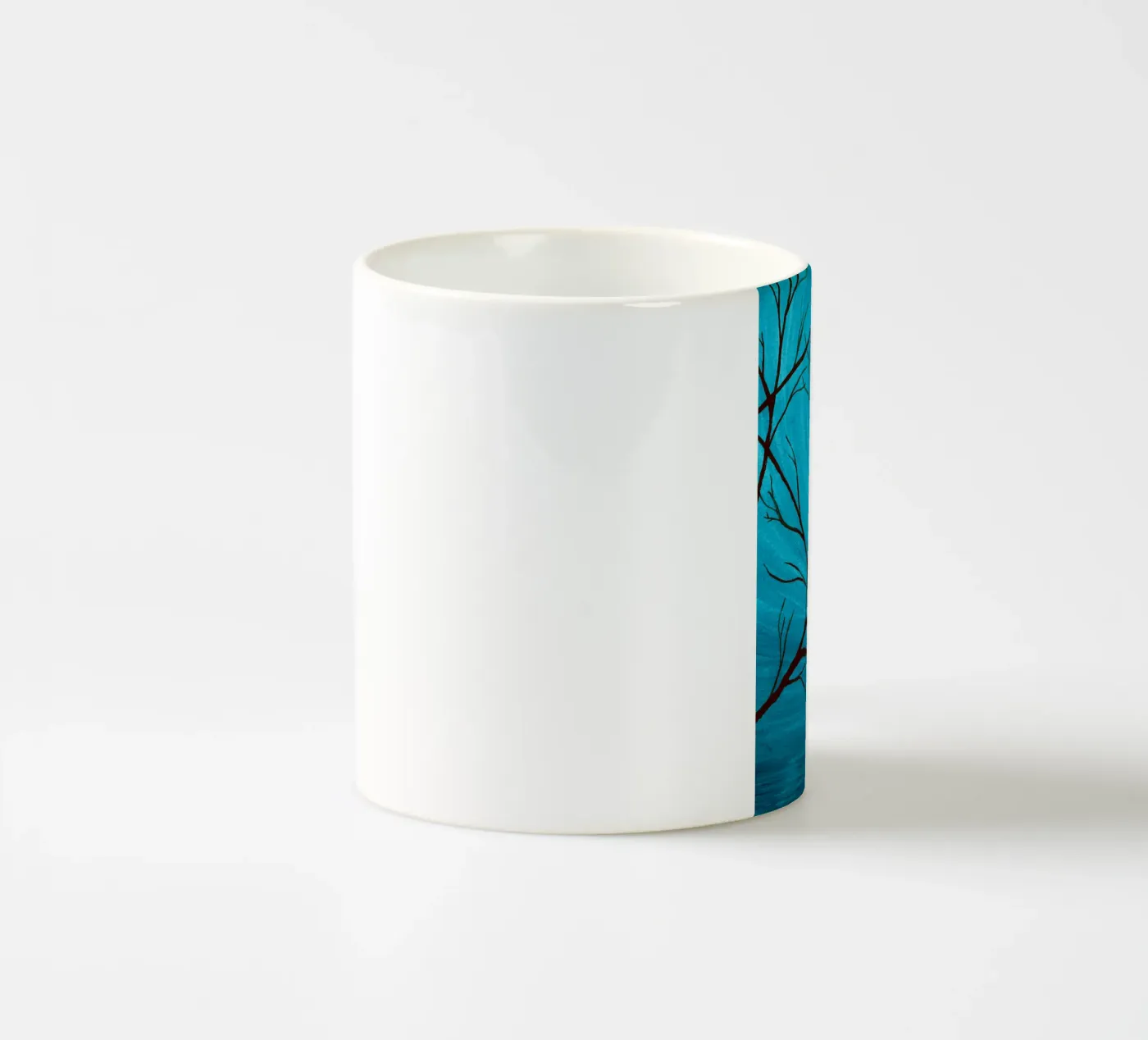 Azure ceramic mug by Eva Nev Watercolor