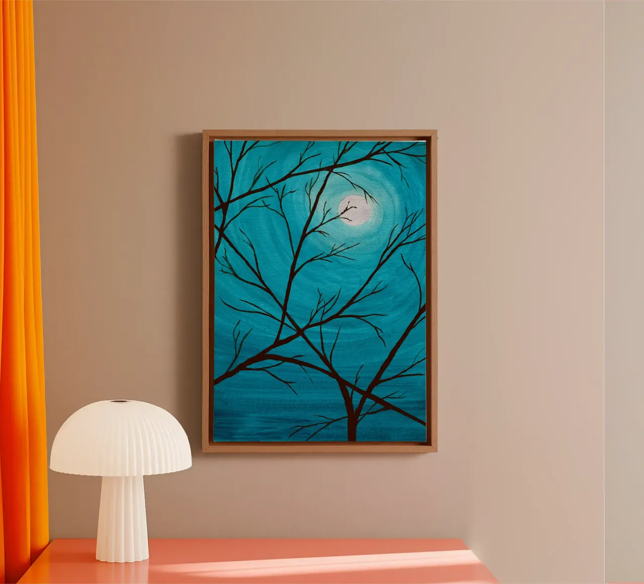 Azure tela con Cornice a cassetta da Eva Nev Watercolor