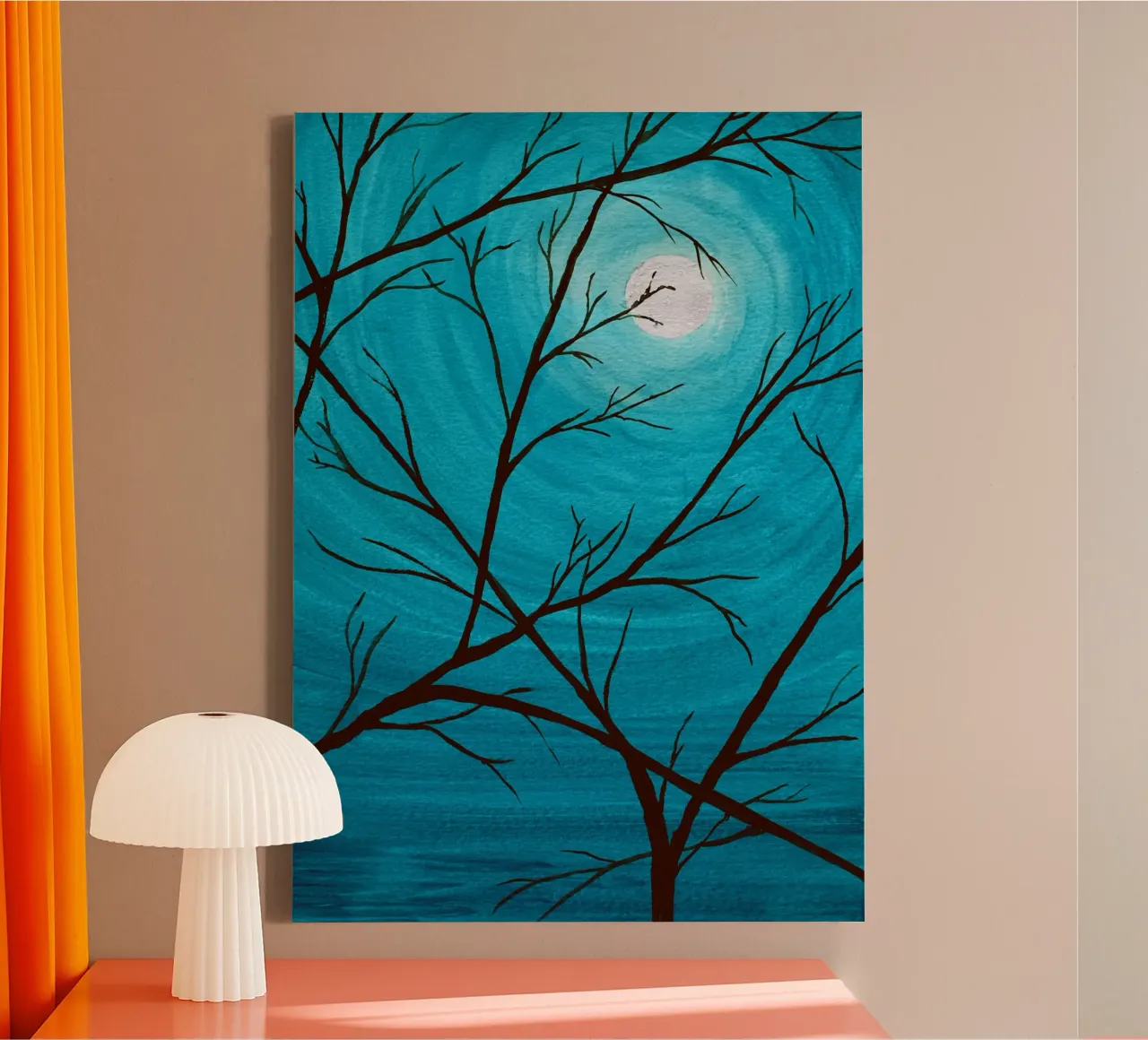 Azure tela con Cornice a cassetta da Eva Nev Watercolor