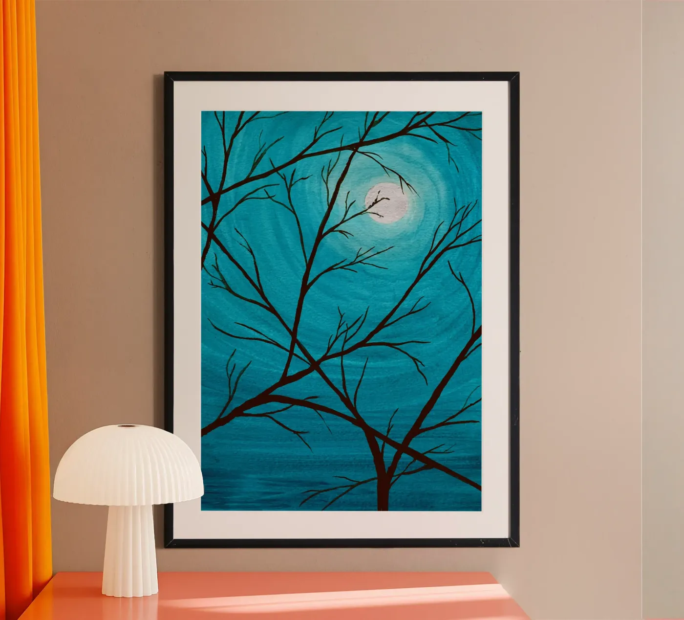 Azure poster by Eva Nev Watercolor