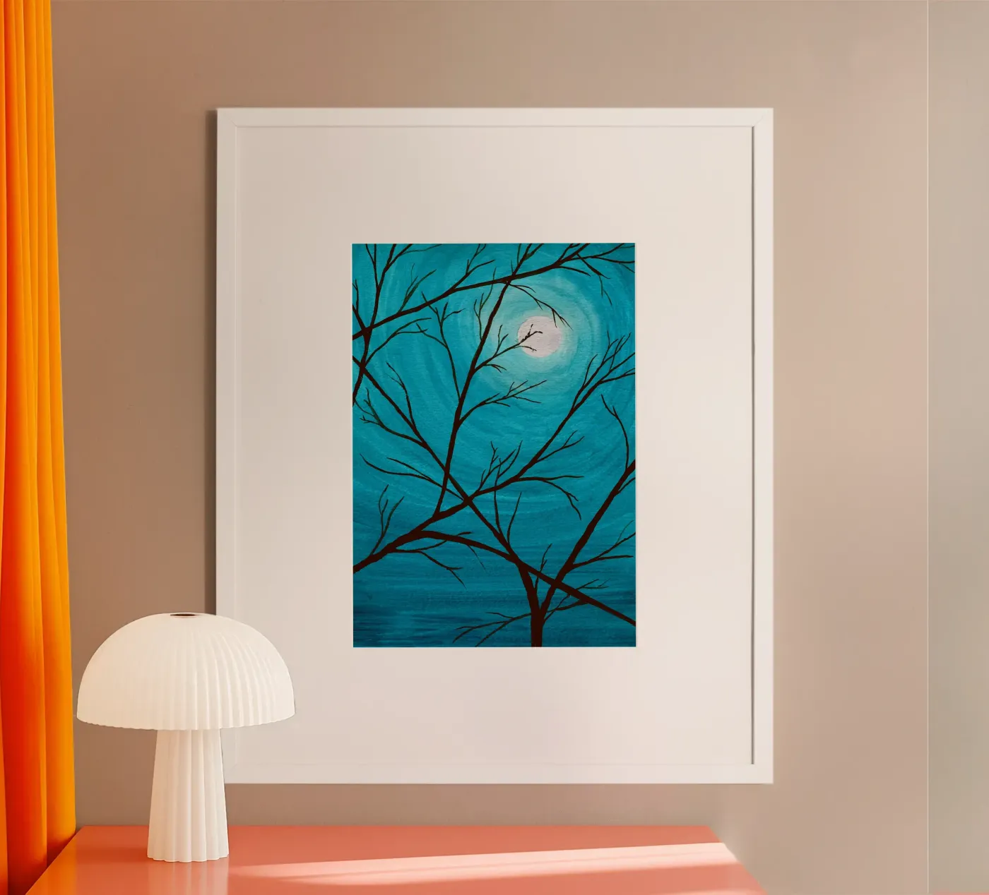 Azure poster by Eva Nev Watercolor