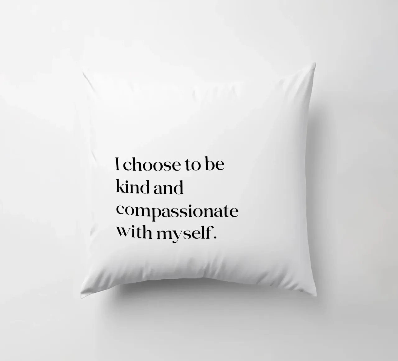 Scelgo di essere gentile e compassionevole con me stesso cuscino da SPIRIIT