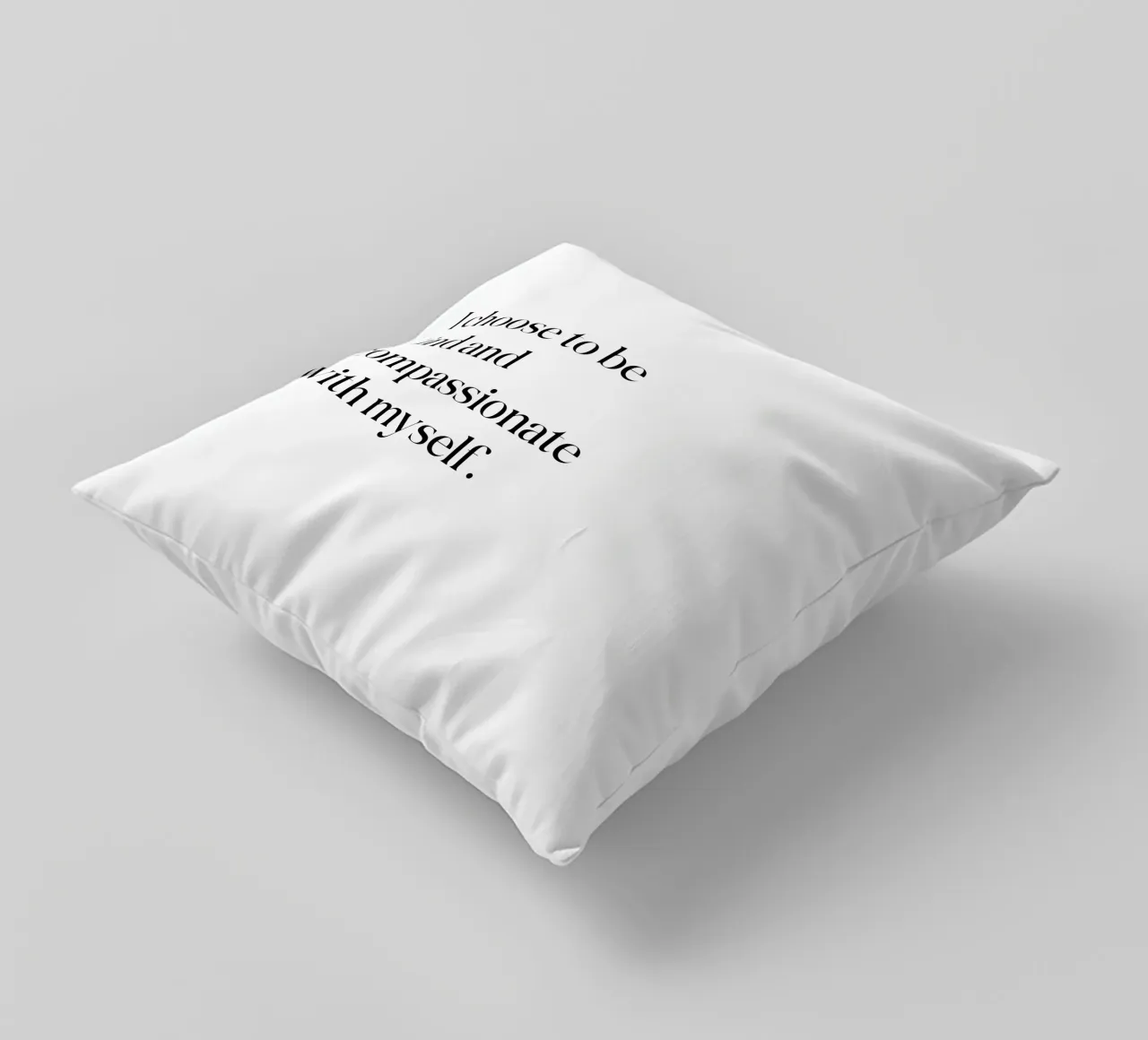 Scelgo di essere gentile e compassionevole con me stesso cuscino da SPIRIIT