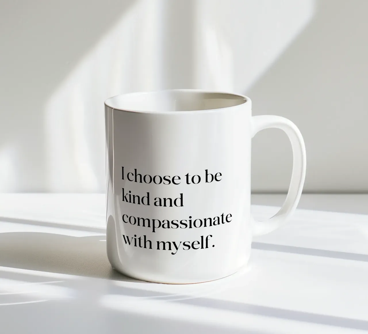 Scelgo di essere gentile e compassionevole con me stesso tazza in ceramica da SPIRIIT
