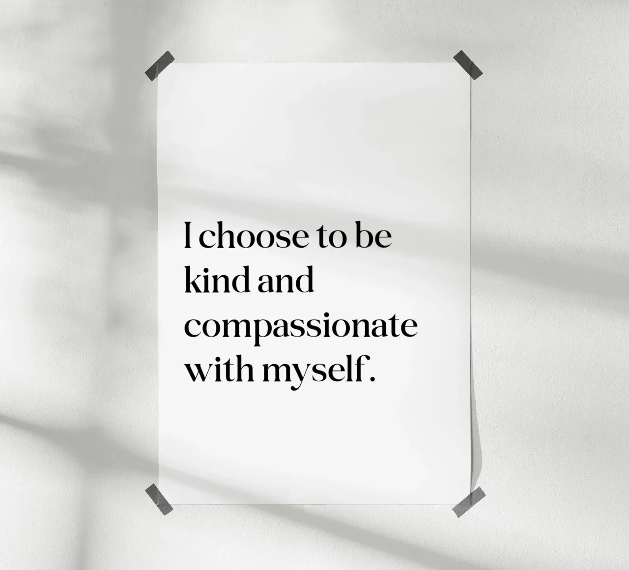 Scelgo di essere gentile e compassionevole con me stesso carta hahnemühle da SPIRIIT