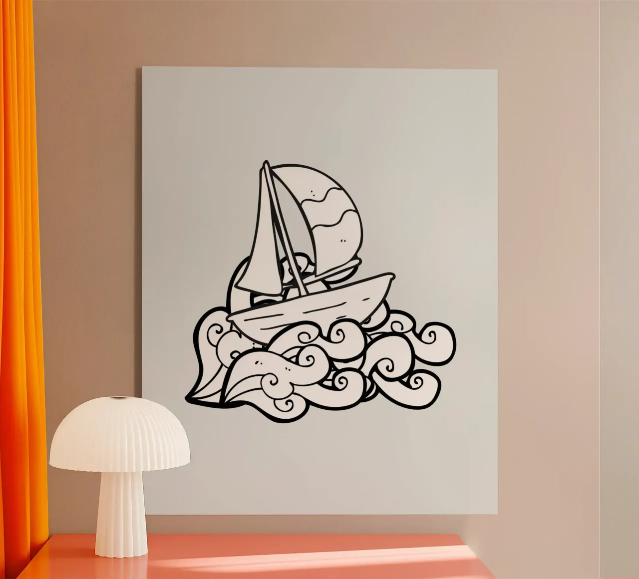 SAILING acryl van BAWA