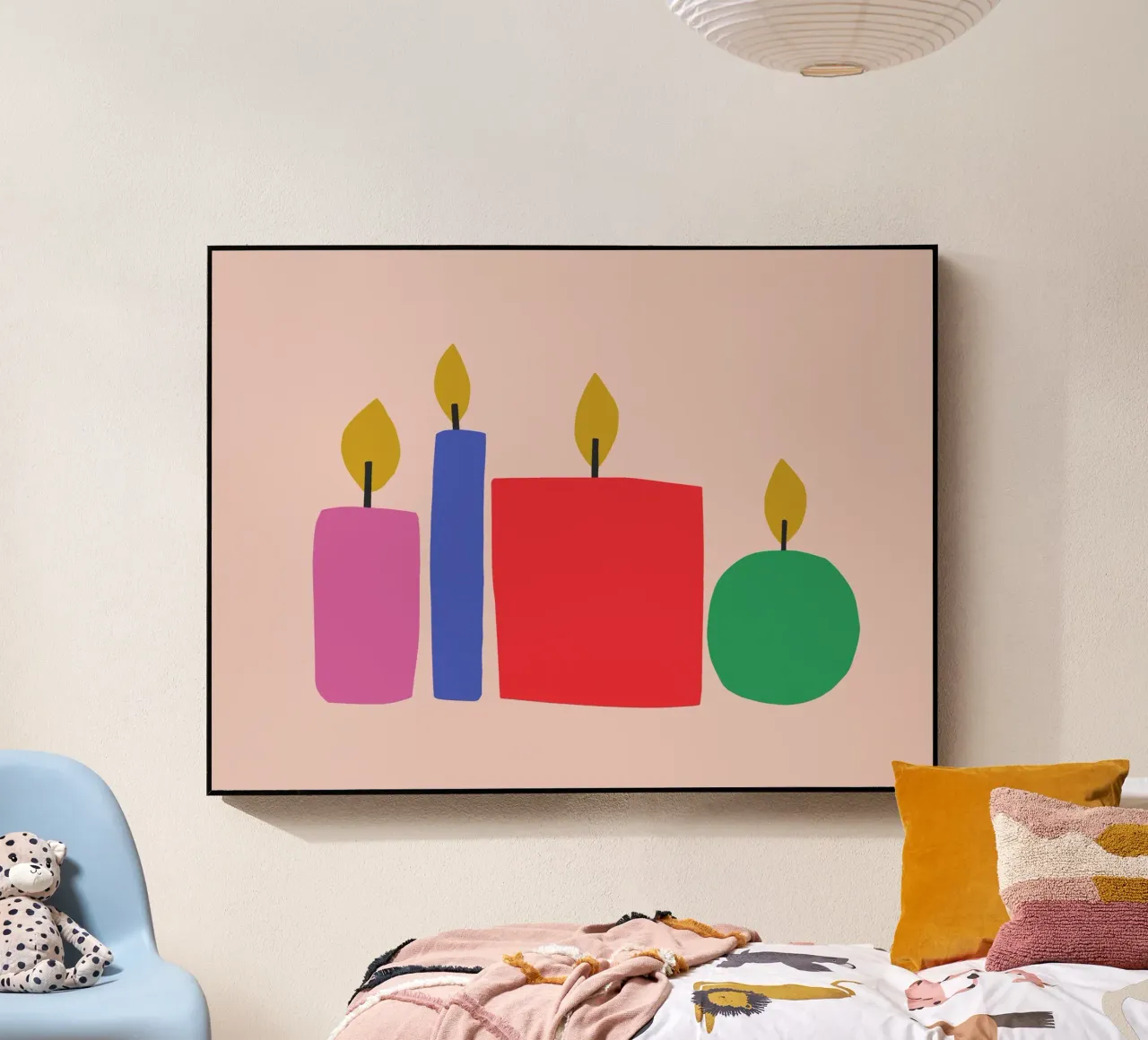 4 kaarsen acryl van All Colours