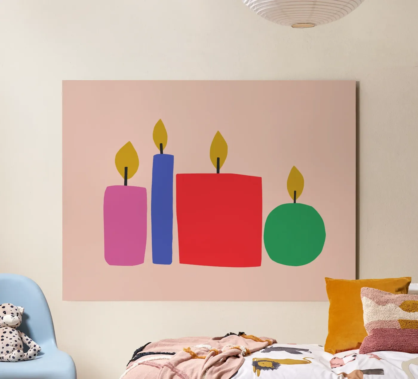 4 candele alluminio dibond da All Colours