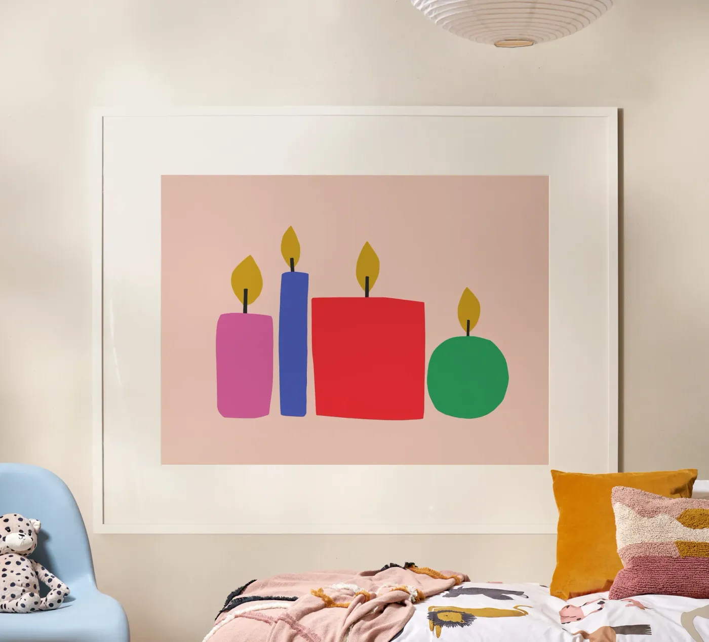 4 candles poster by All Colours