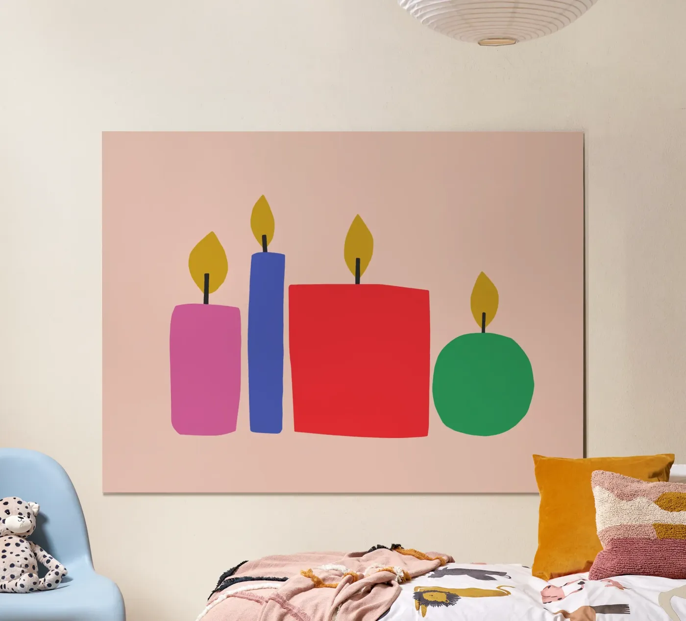 4 candles poster by All Colours