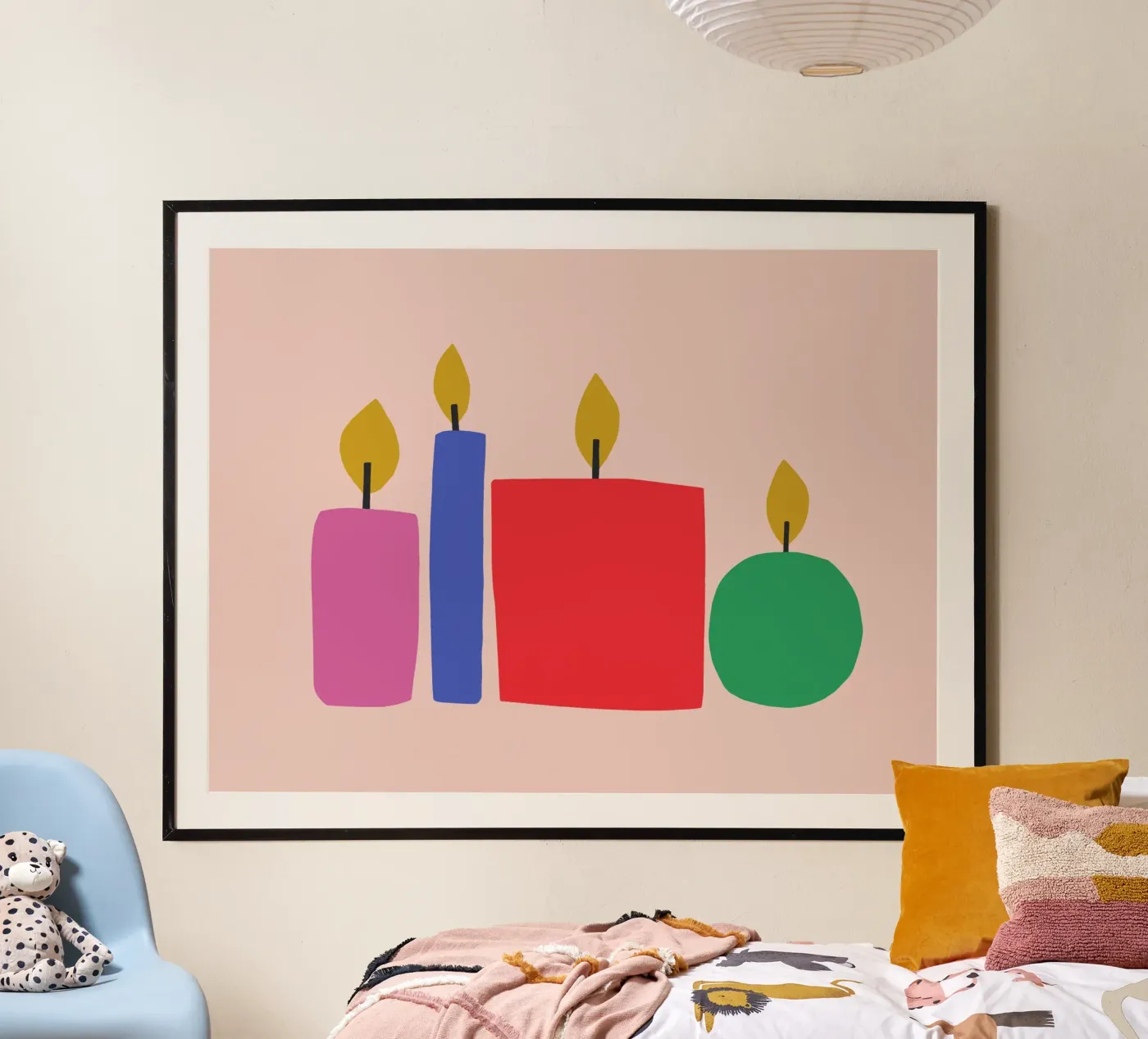 4 candles poster by All Colours
