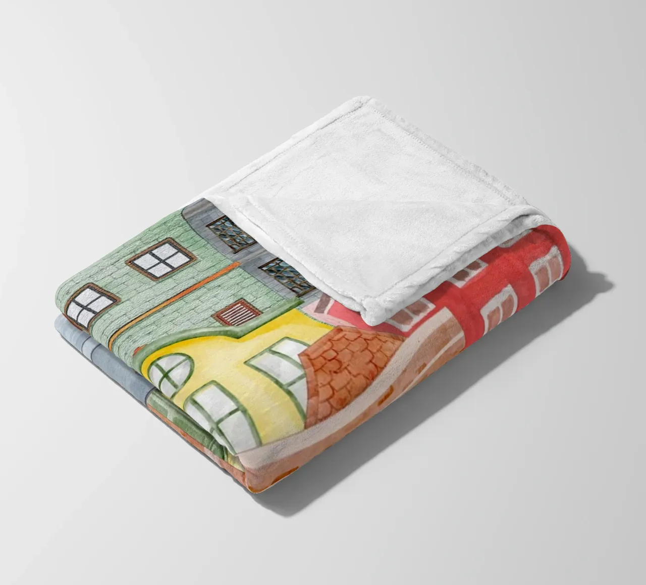 Caleidoscopio della città, vita di città coperta in pile da DesignArt