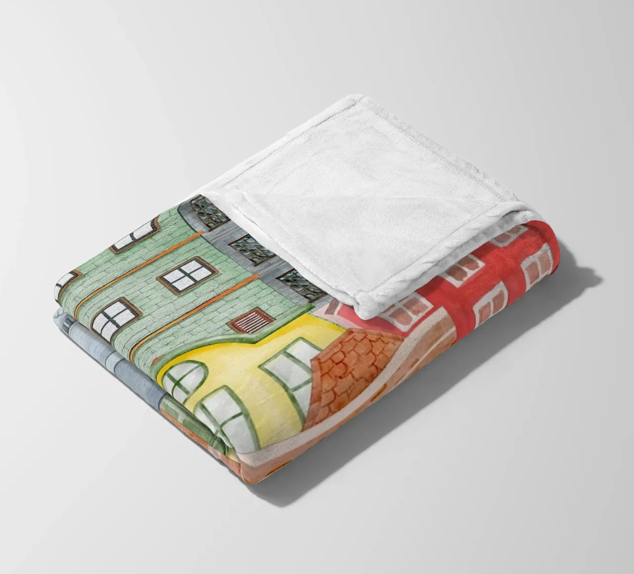 Caleidoscopio della città, vita di città coperta in pile da DesignArt