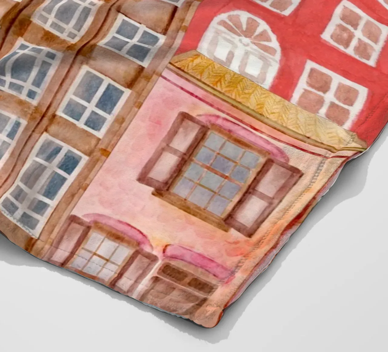 Caleidoscopio della città, vita di città coperta in pile da DesignArt