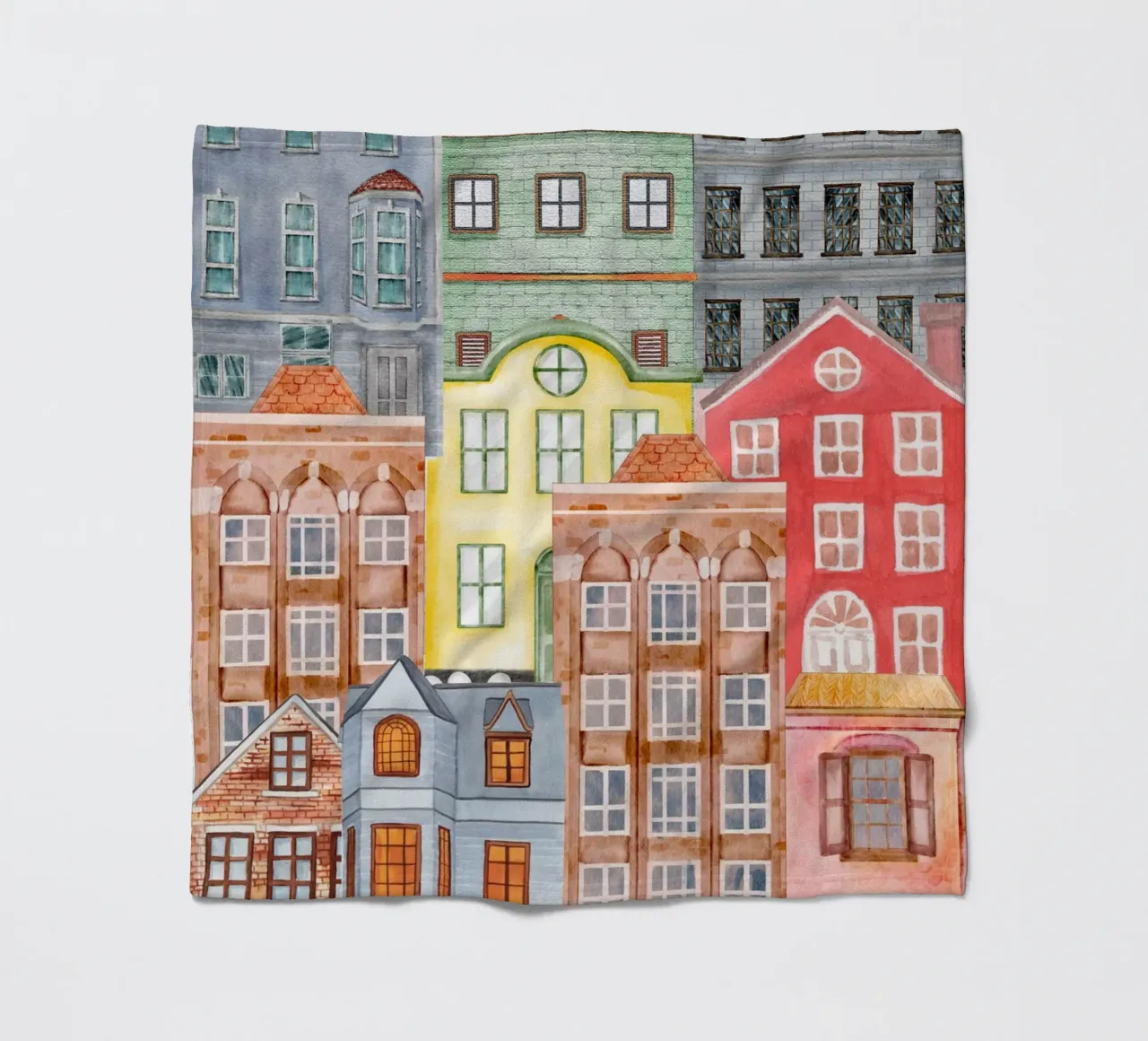 Caleidoscopio della città, vita di città coperta in pile da DesignArt