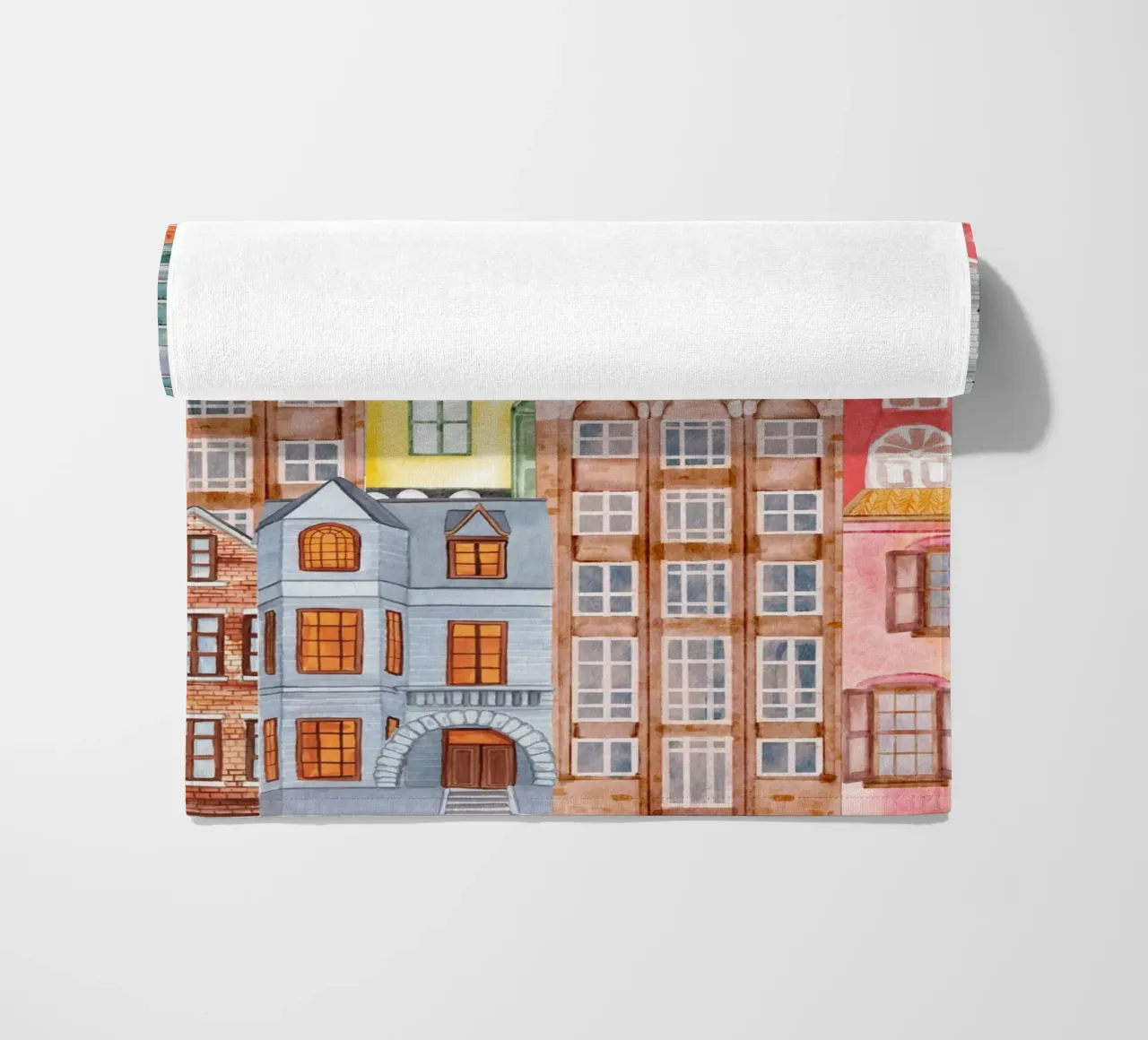 Caleidoscopio della città, vita di città telo mare da DesignArt