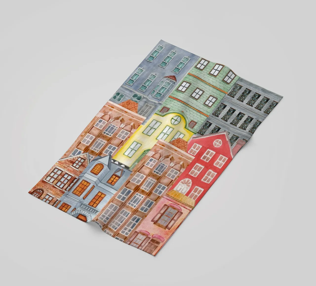 Caleidoscopio della città, vita di città telo mare da DesignArt
