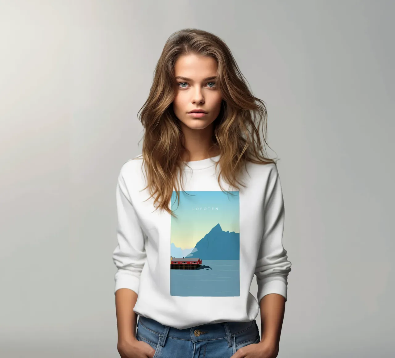 Lofoten felpa da minimalist designs