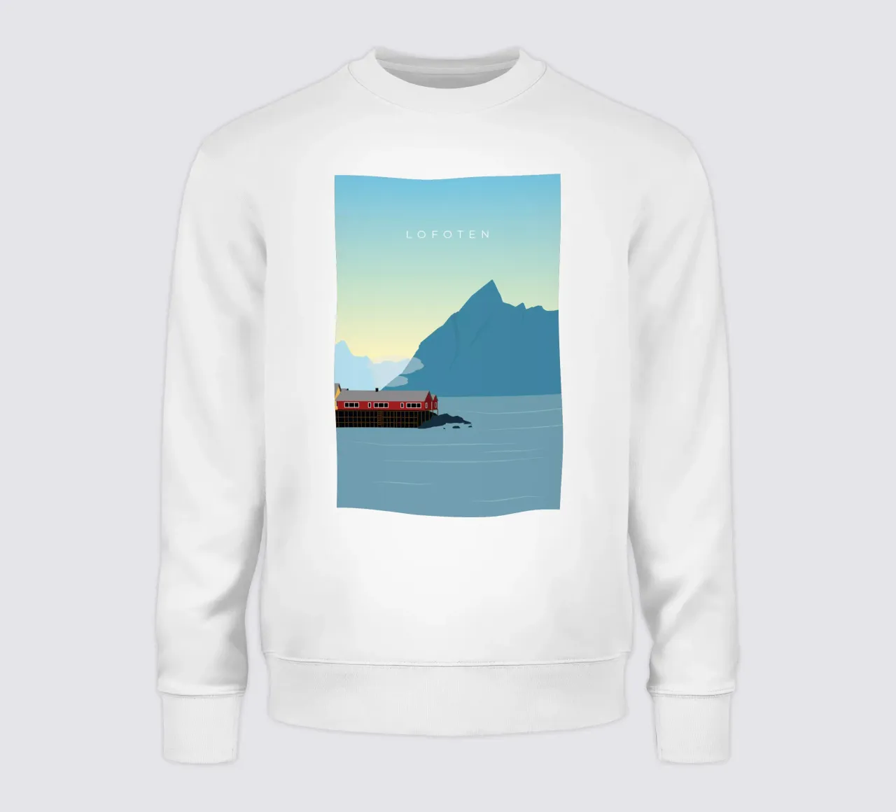 Lofoten felpa da minimalist designs