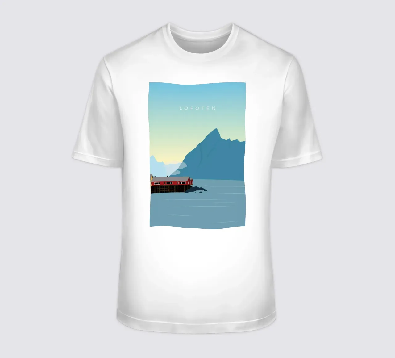 Lofoten t-shirt da minimalist designs