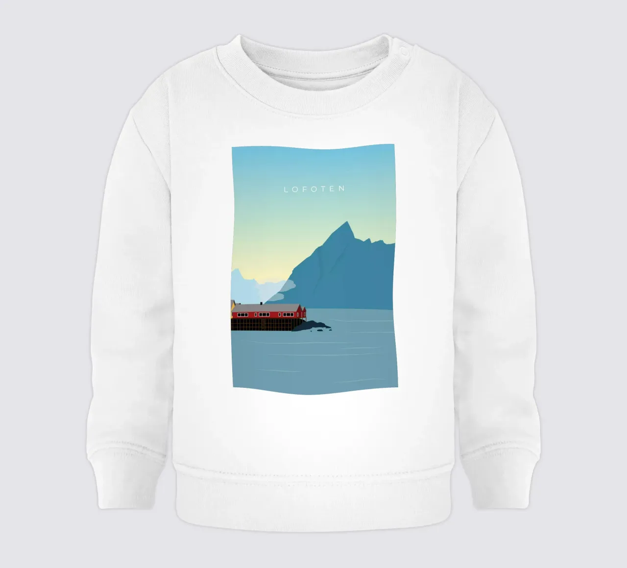 Lofoten felpa neonato da minimalist designs