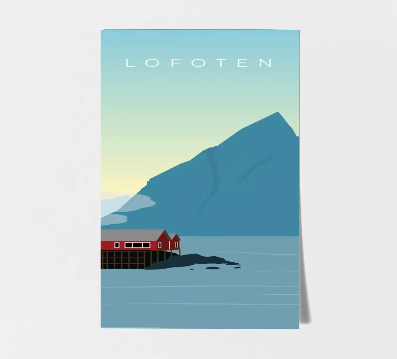 Lofoten sticker sheet by minimalist designs