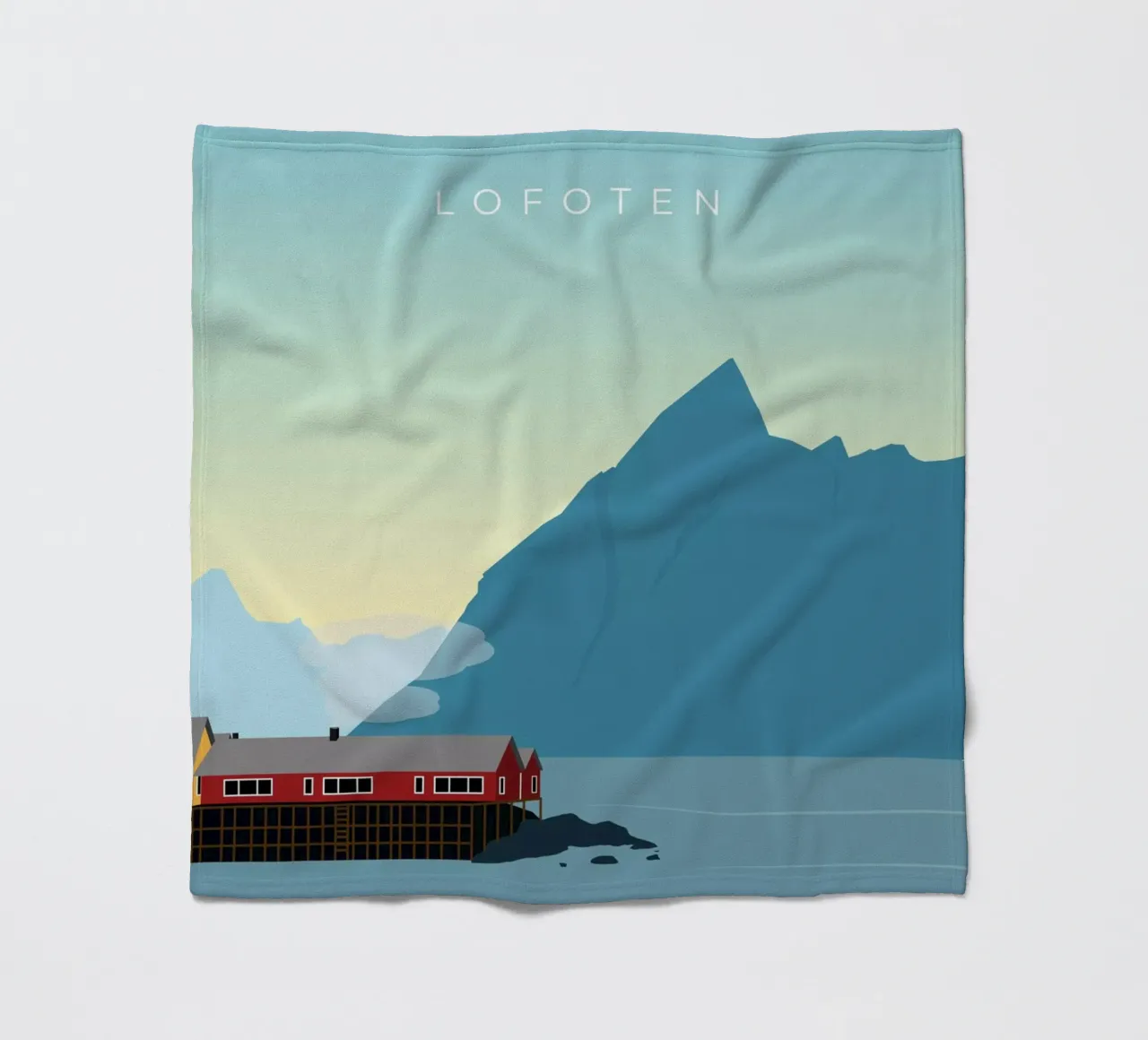 Lofoten coperta in pile da minimalist designs