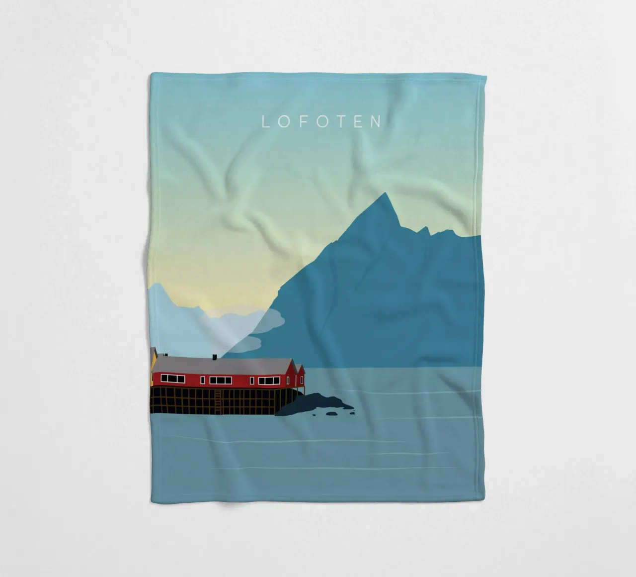 Lofoten coperta in pile da minimalist designs
