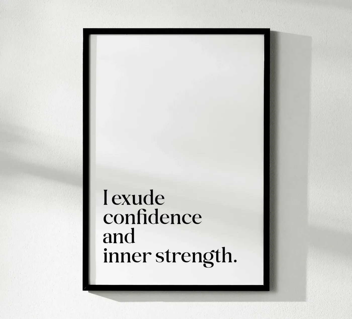 Trasudo sicurezza e forza interiore poster da SPIRIIT