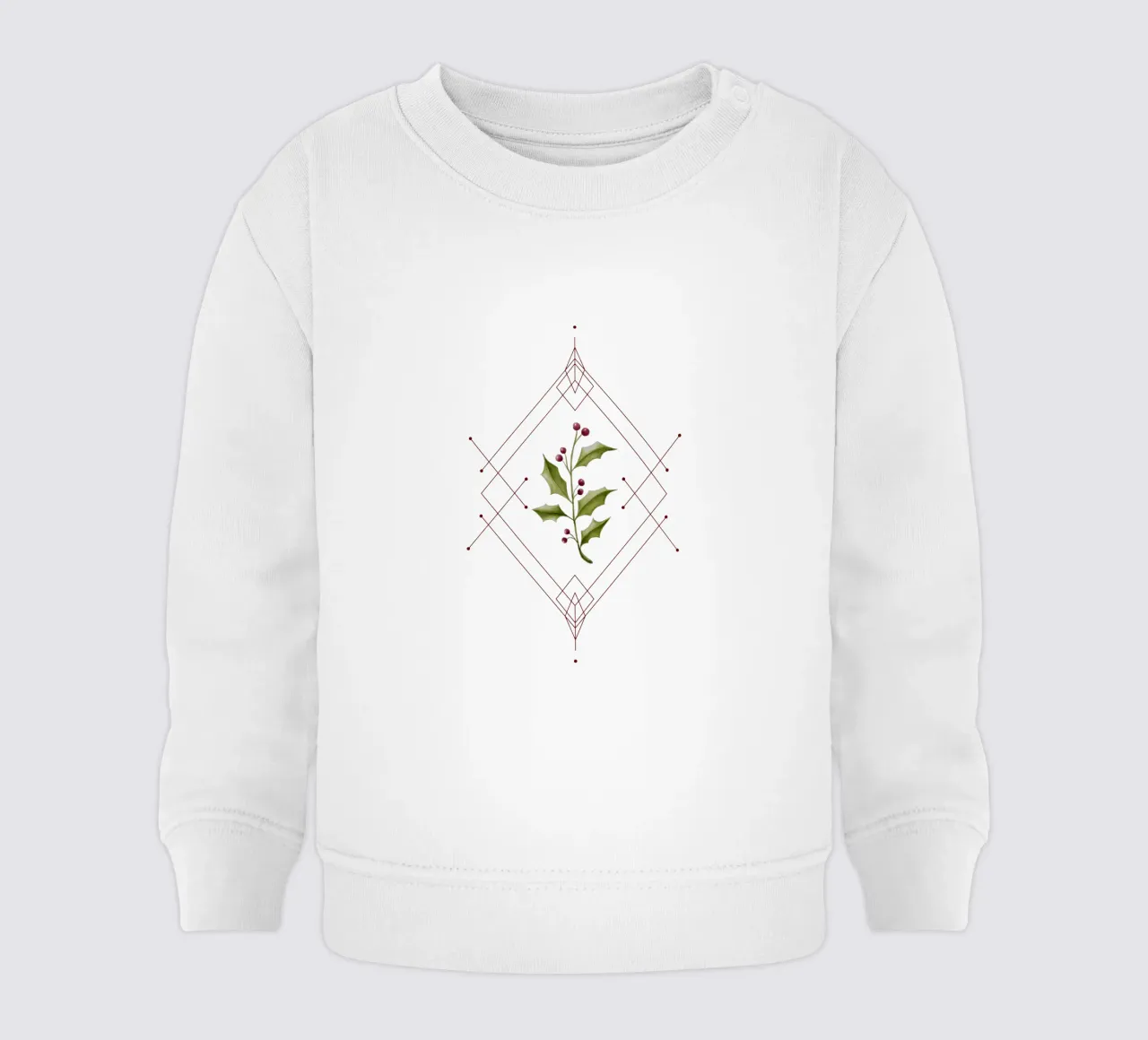 Minimal Holly Jolly felpa neonato da DesigndN Christmassy