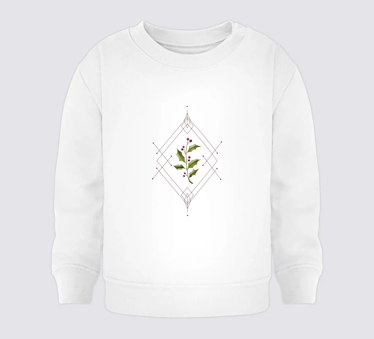 Minimal Holly Jolly felpa neonato da DesigndN Christmassy
