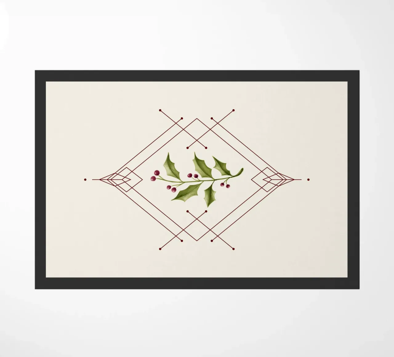 Minimal Holly Jolly zerbino da DesigndN Christmassy