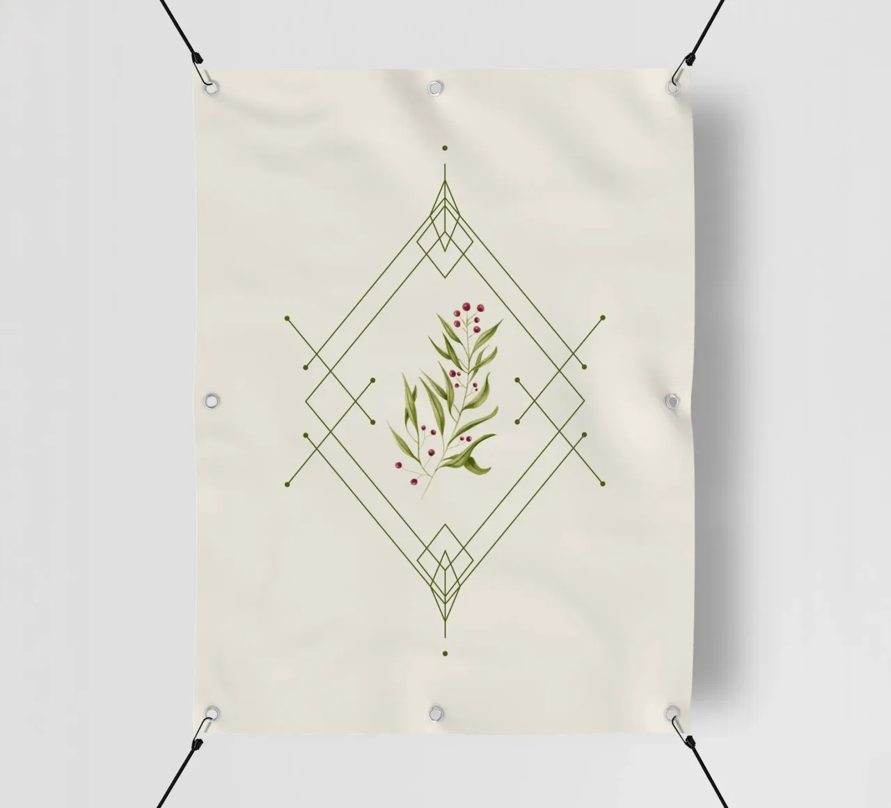 Minimal Very Merry telo in pvc da DesigndN Christmassy