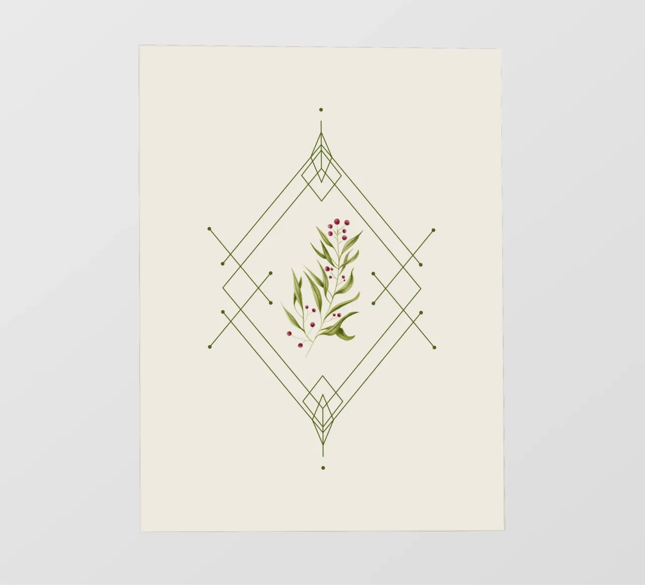 Minimal Very Merry telo in pvc da DesigndN Christmassy