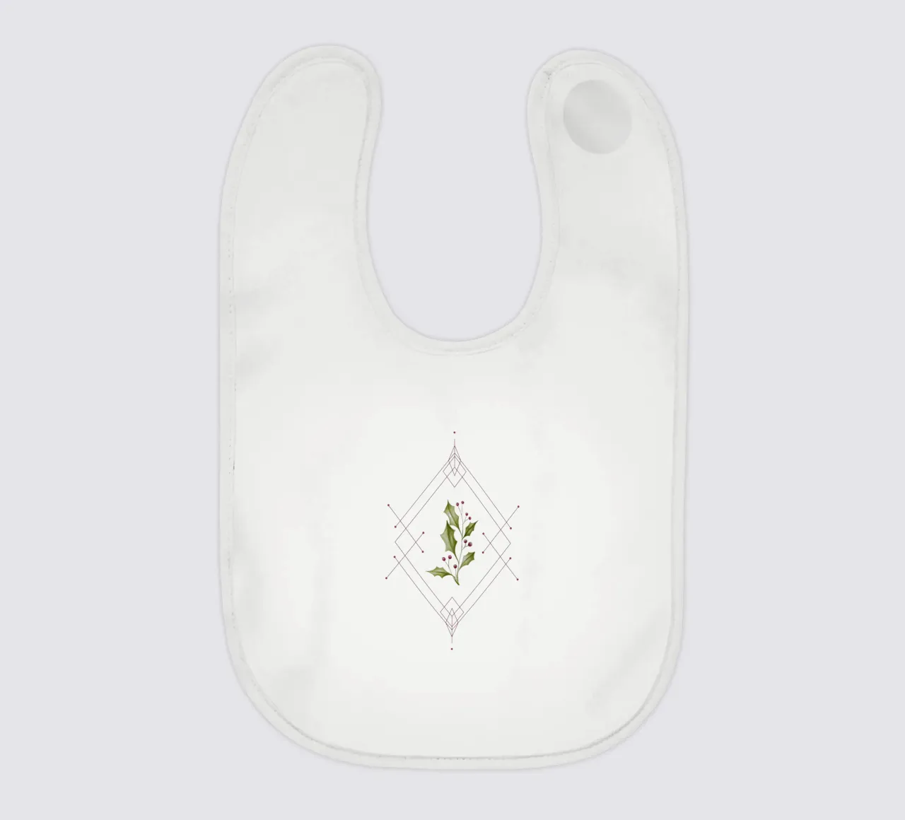 Minimal Magical Time baby bib by DesigndN Christmassy