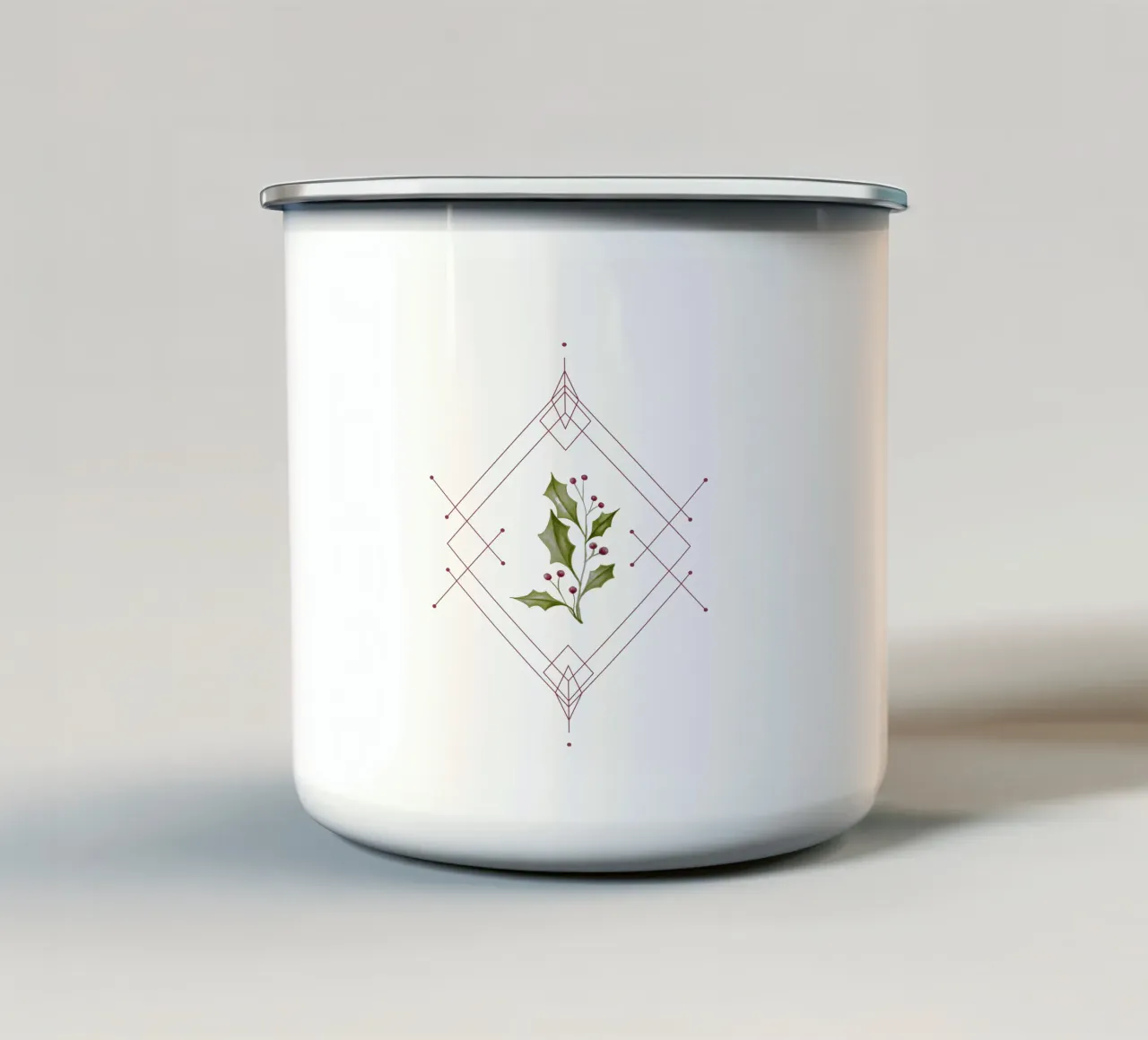 Minimal Magical Time tazza in smalto da DesigndN Christmassy