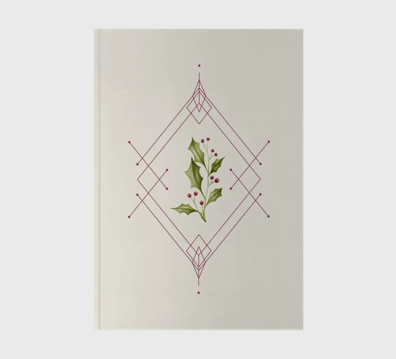 Minimal Magical Time notebook by DesigndN Christmassy