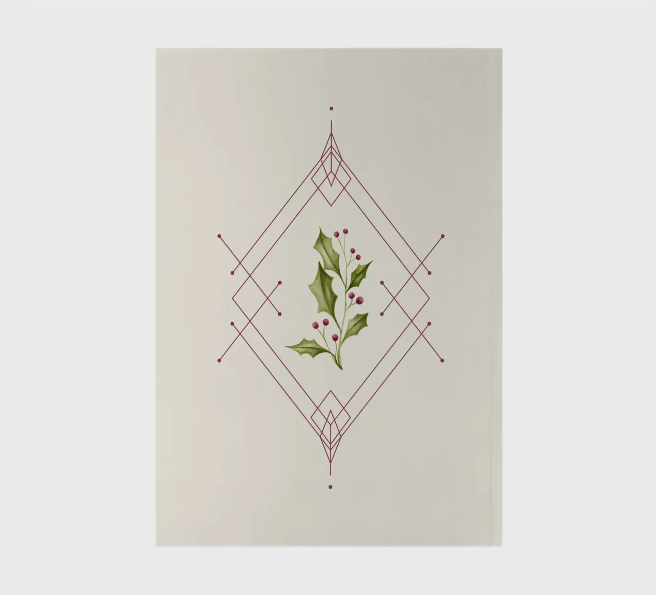 Minimal Magical Time notebook by DesigndN Christmassy