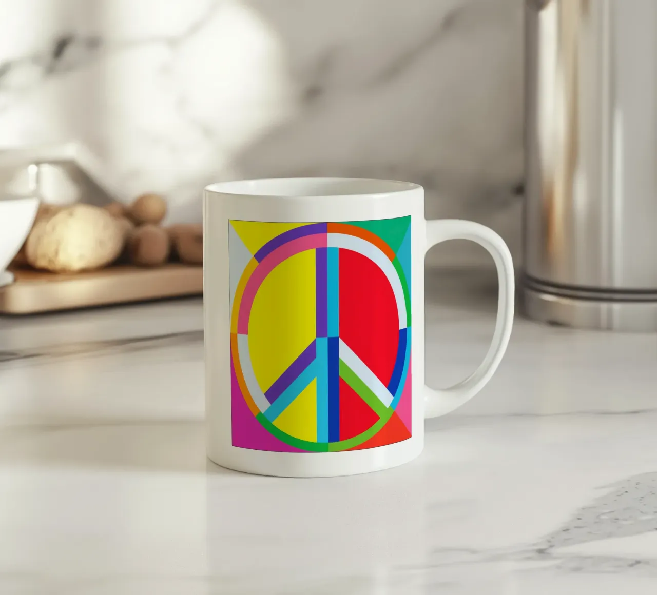 Pace & Amore | Diversità unita con rispetto tazza in ceramica da Autofocus