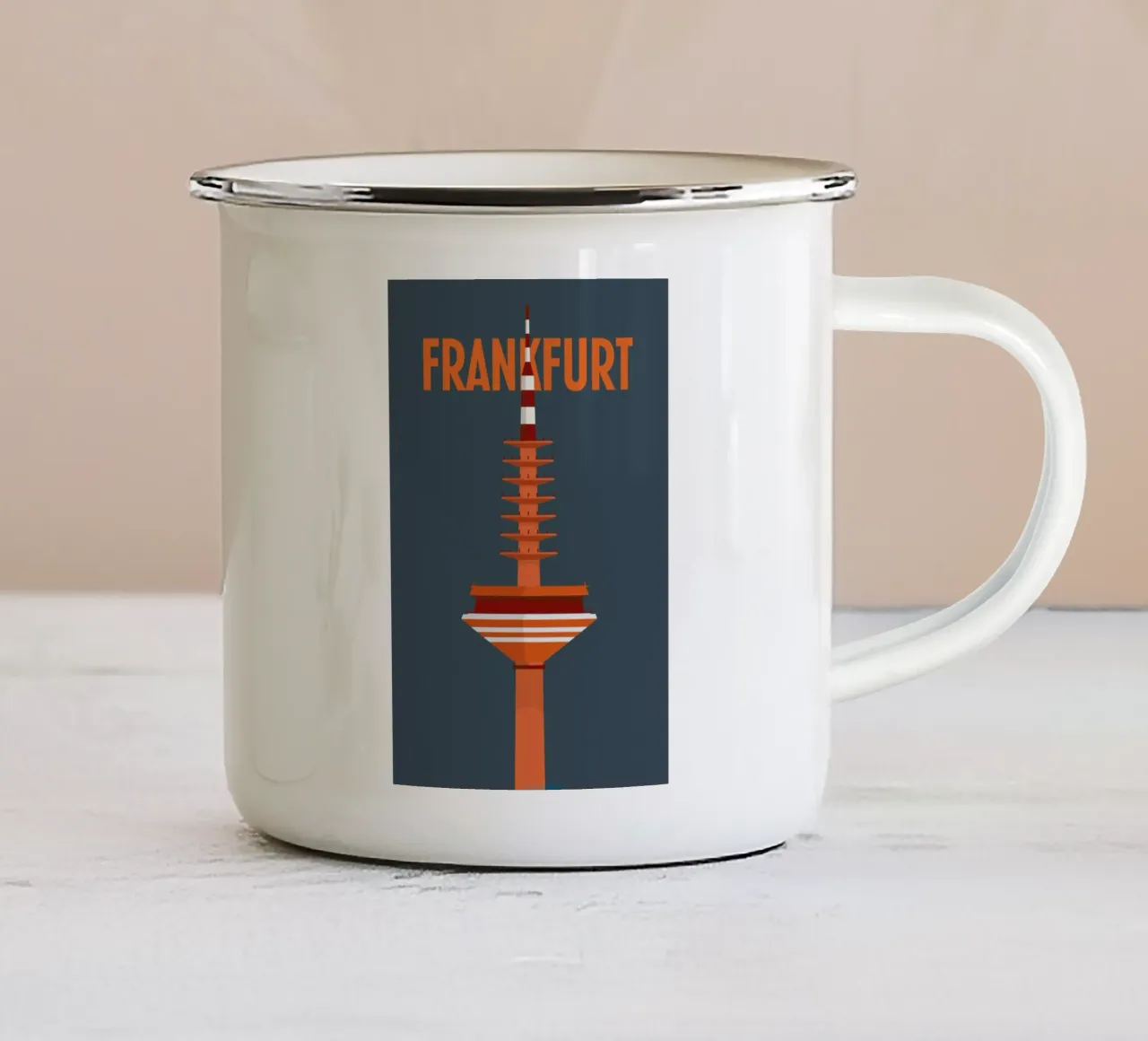 Frankfurt tazza in smalto da Designliga Products GmbH & Co. KG