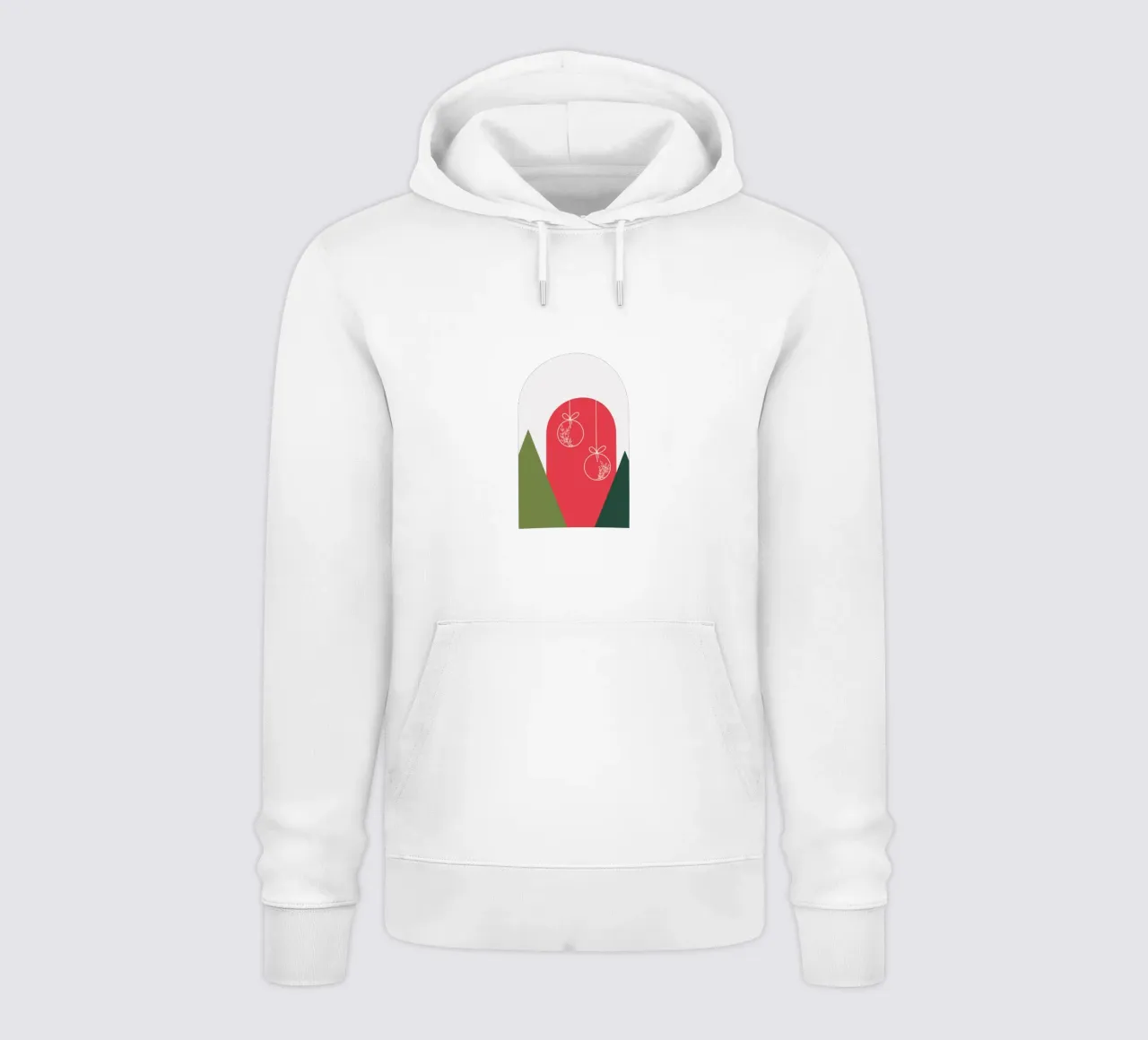 Minimal Xmas Snow Globe felpa con cappuccio da DesigndN Christmassy