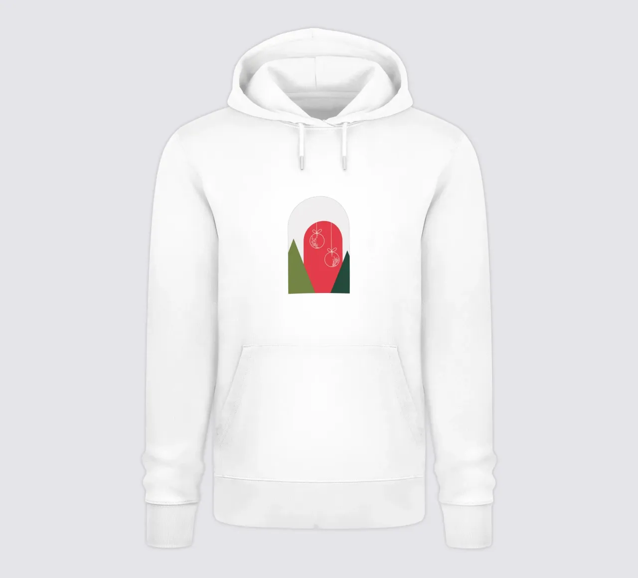 Minimal Xmas Snow Globe felpa con cappuccio da DesigndN Christmassy