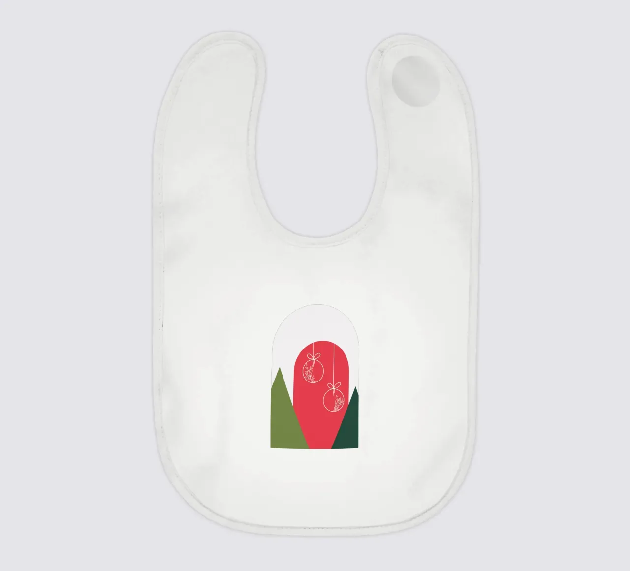 Minimal Xmas Snow Globe bavaglino da DesigndN Christmassy