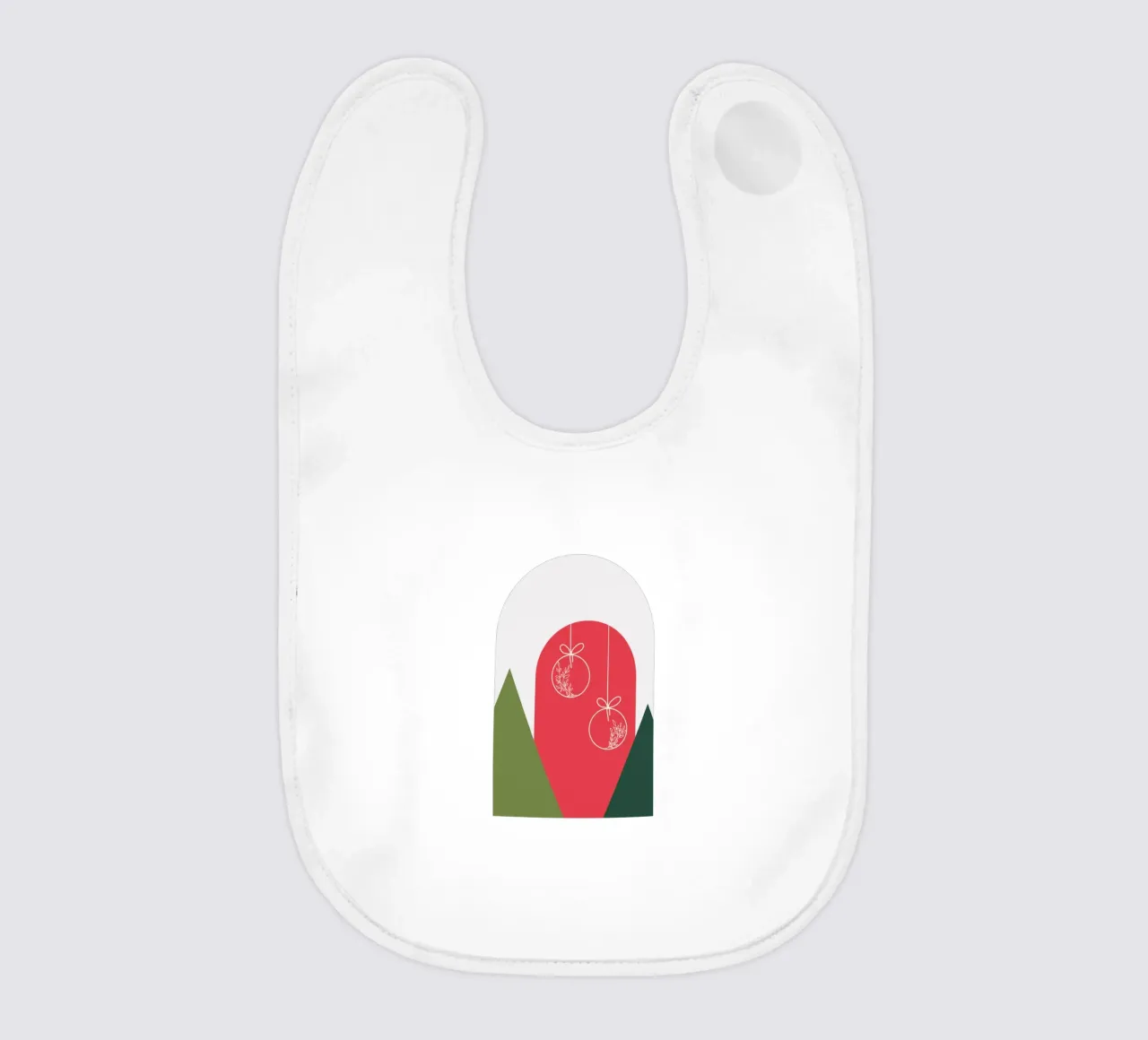 Minimal Xmas Snow Globe bavaglino da DesigndN Christmassy