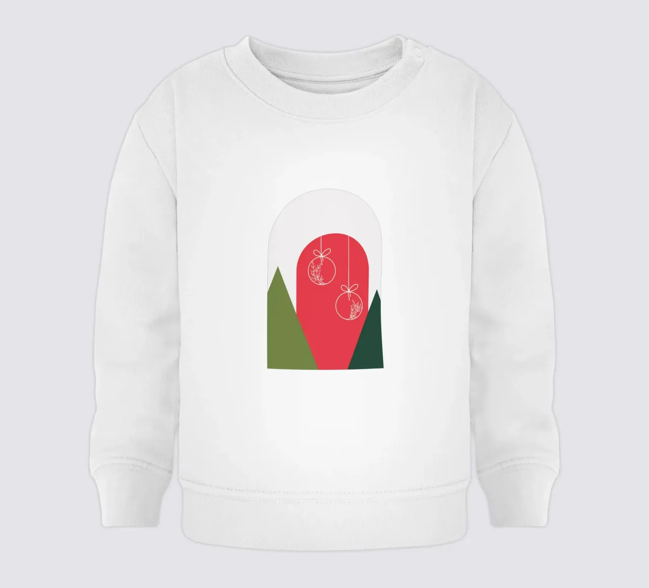 Minimal Xmas Snow Globe felpa neonato da DesigndN Christmassy