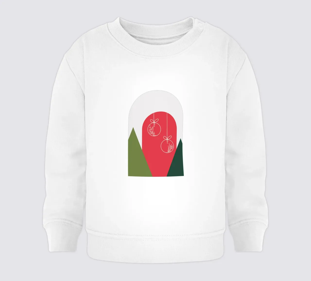 Minimal Xmas Snow Globe felpa neonato da DesigndN Christmassy