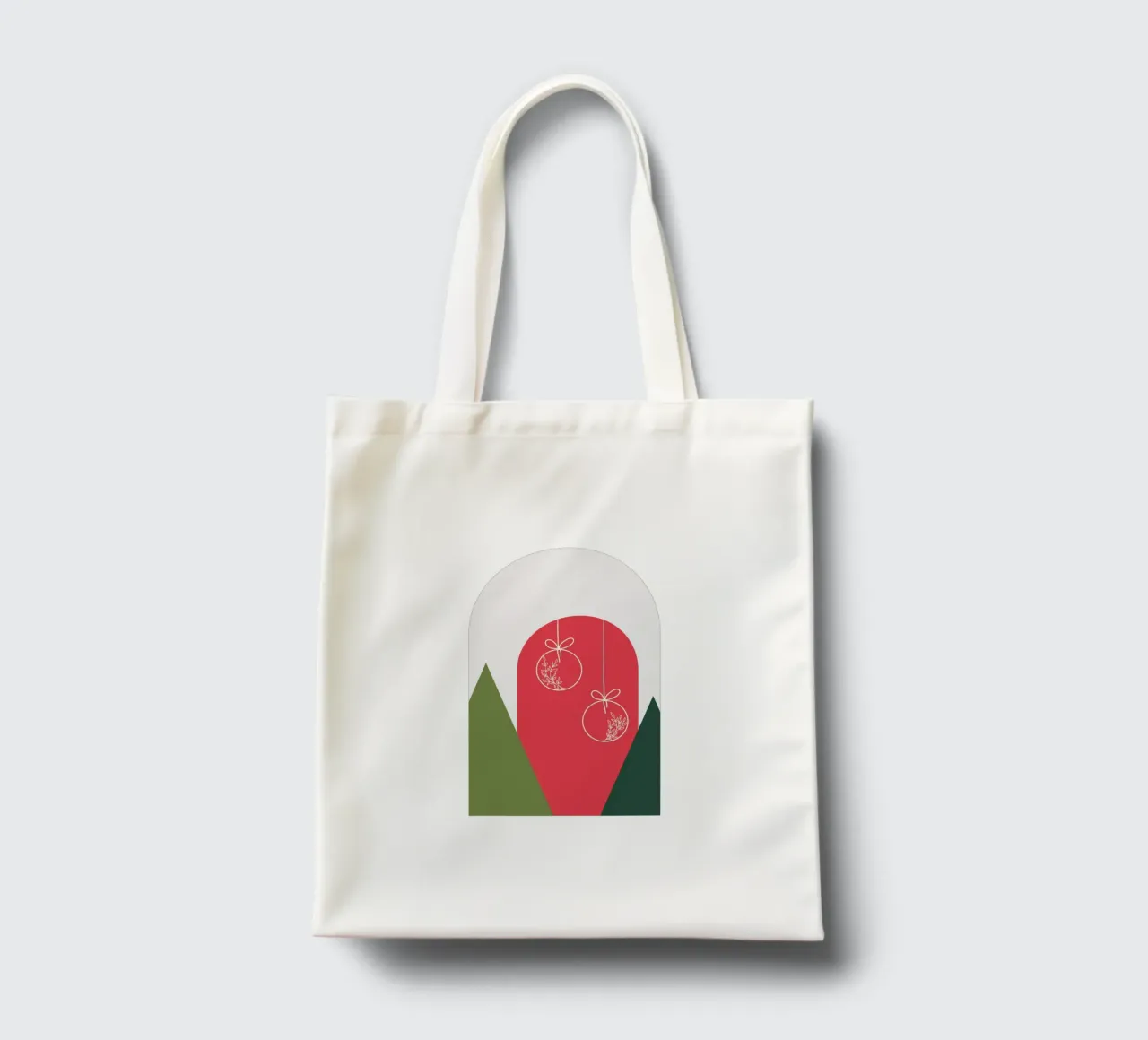 Minimal Xmas Snow Globe borsa in juta da DesigndN Christmassy